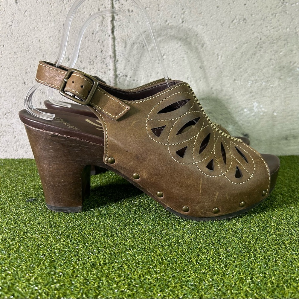Dansko Rowena Brown Slingback 1310067800 Heel Shoes EU 39 Women’s 8.5 - 9